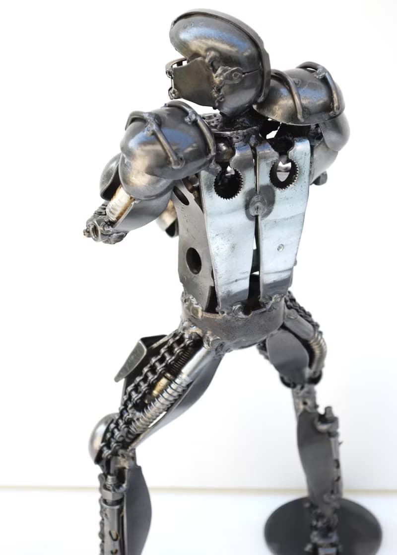 American Football Player SCRAP METAL, Cool gift for him, Cool Birthday Gift