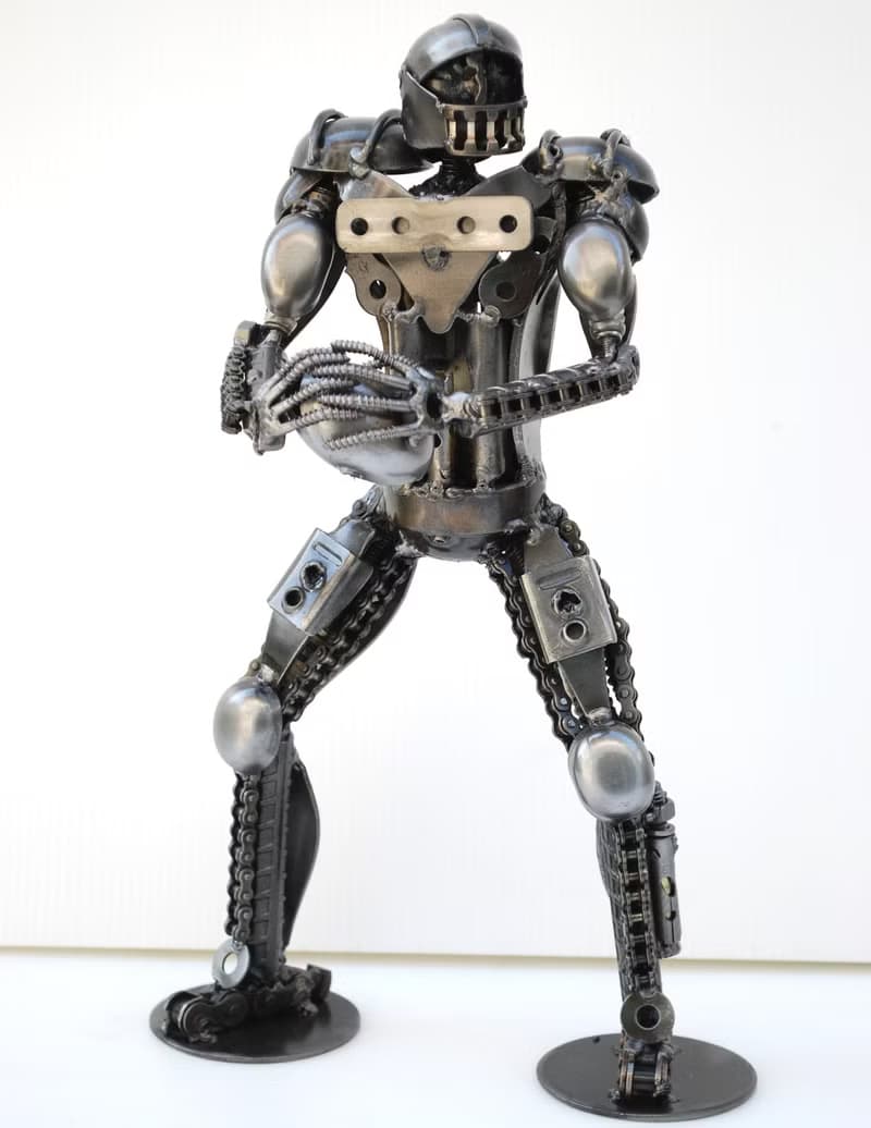 American Football Player SCRAP METAL, Cool gift for him, Cool Birthday Gift