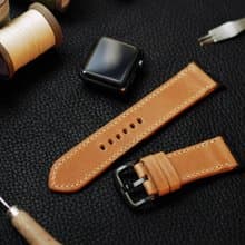 【週年慶優惠中】applewatch真皮手縫錶帶-深駝