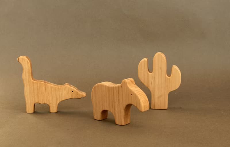 wooden South America animals, wooden woodland animals, Christmas gift baby