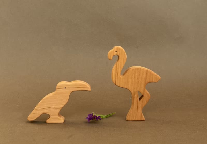 wooden South America animals, wooden woodland animals, Christmas gift baby