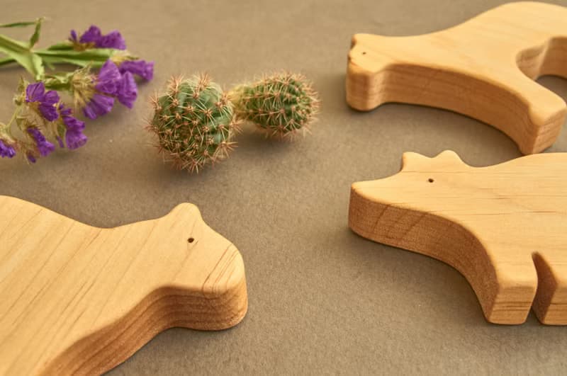 wooden South America animals, wooden woodland animals, Christmas gift baby