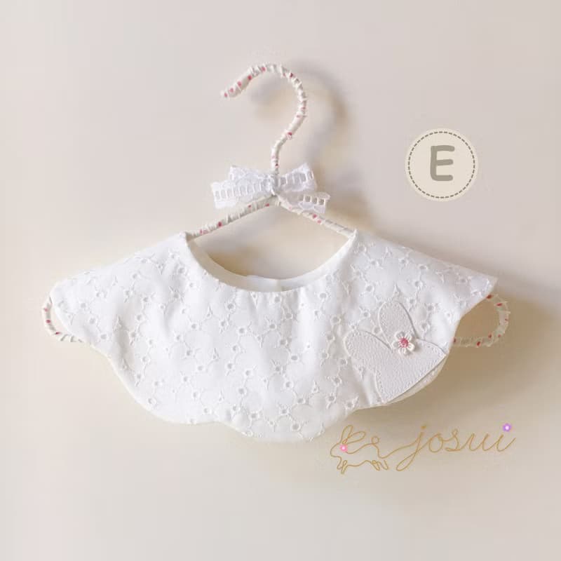 兔子圍兜/可訂製名字/日本花布/日本二重紗/花型