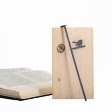 Metal Bookmark // Bird and a Birdhouse // Free Shipping Worldwide