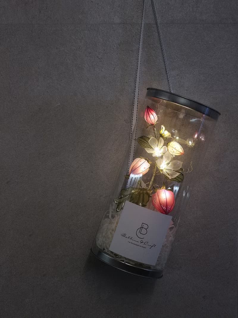 【誕生花燈】12月・草莓。小夜燈。生日禮物