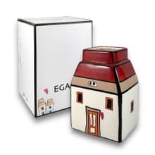 義大利EGAN- 歐式小屋系列 17CM 花器 餐具桶 工具筒 紅色