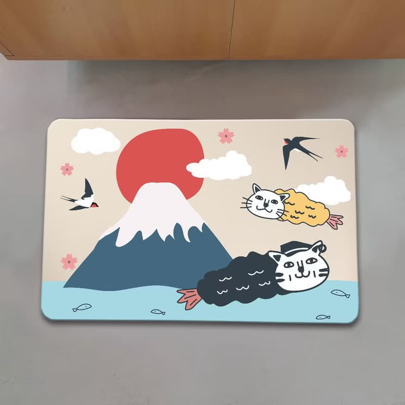 加厚仿羊絨 地毯 貓