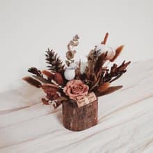 原木桌花  父親節花禮/永生花/情人節/喬遷/新居/開幕/婚禮