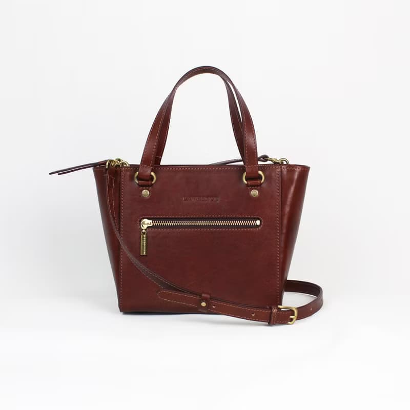 義大利植鞣革牛皮mini托特包 側背包 生日情人節禮物