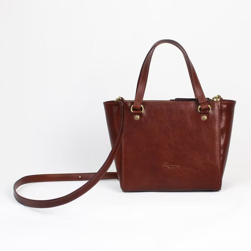 義大利植鞣革牛皮mini托特包 側背包 生日情人節禮物