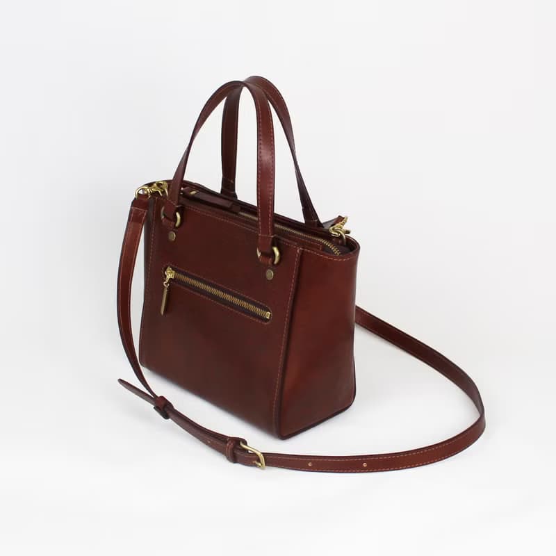 義大利植鞣革牛皮mini托特包 側背包 生日情人節禮物