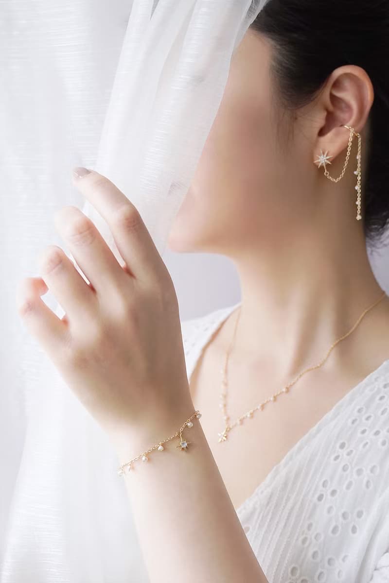 愛情 桃花 x 淡水珍珠 鋯石 18K金 調節【輕輕告白。指引】 手鍊