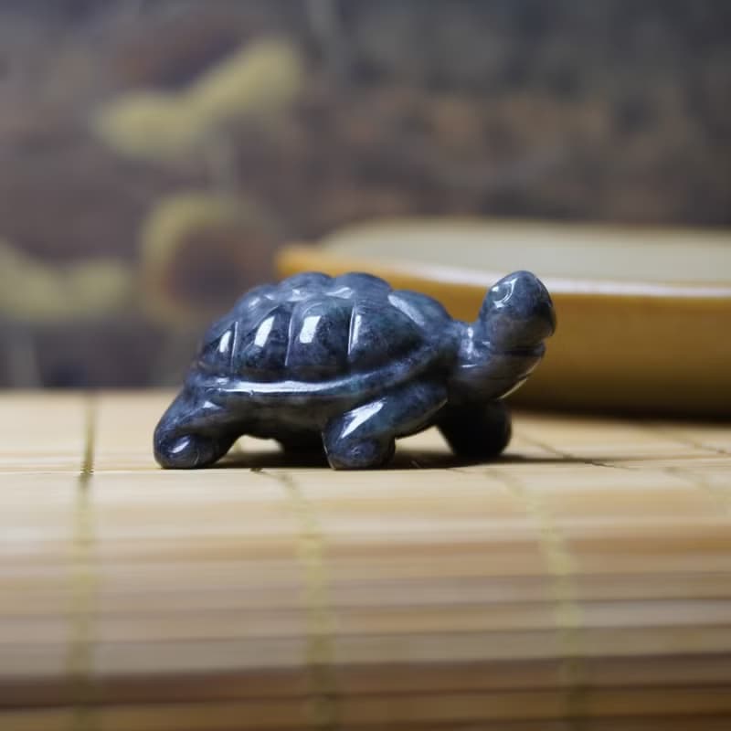 【吉祥‧長壽】烏雞翡翠烏龜 | 天然緬甸A貨翡翠 |  送禮