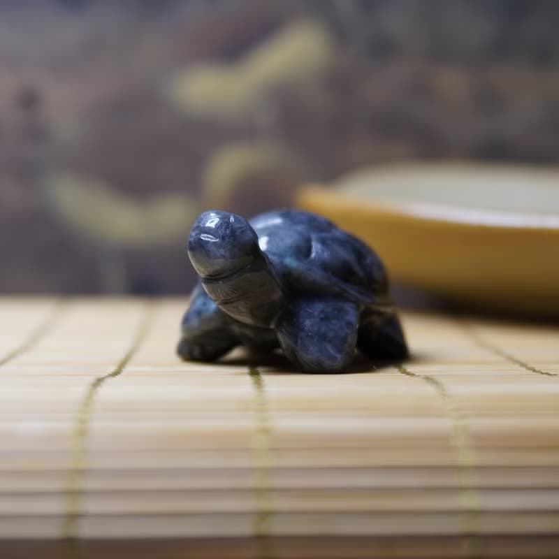 【吉祥‧長壽】烏雞翡翠烏龜 | 天然緬甸A貨翡翠 |  送禮