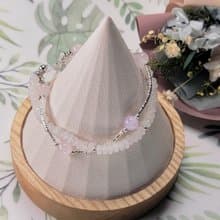 Six Cats 天然石 水晶 粉晶 摩根石 設計款 開運 手鍊 禮物