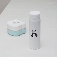 bebe panda Stainless Bottle 480ml Hot Cold Cute Picnic Office Tea Drink Coffee