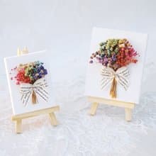 【現貨】乾燥花迷你小畫廊-六色彩虹滿天星花束 生日禮物