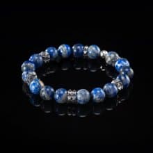 Lapis Lazuli Bracelet for Men – 925 Sterling Silver Pieces and Lapis Bracelet