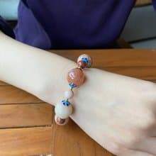 全玉化多寶色珊瑚玉手鍊手串