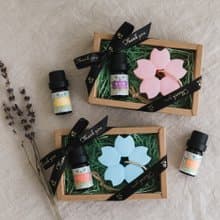 聖誕禮盒 櫻花擴香石 精油 禮盒