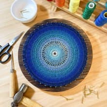 Stringart   藝術創作品 湛藍