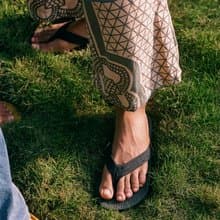 【春夏新品】indosole 環保拖鞋 Easy Living  墨碳黑 男