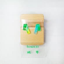 緞帶 手繪貼耳耳環 耳夾/耳針