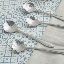 日本【SALUS 佐藤金屬】花朵系列湯匙