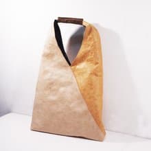 超輕防水 Tyvek 卡其色系 三角形包 單肩包 手提包 手提袋 托特包