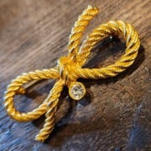 Graziano水鑽蝴蝶結胸針(有Hallmark)【畢業禮物】聖誕禮盒