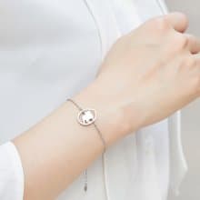 英國鬥牛犬手鍊 -狗狗小印章系列- 抗敏醫療鋼