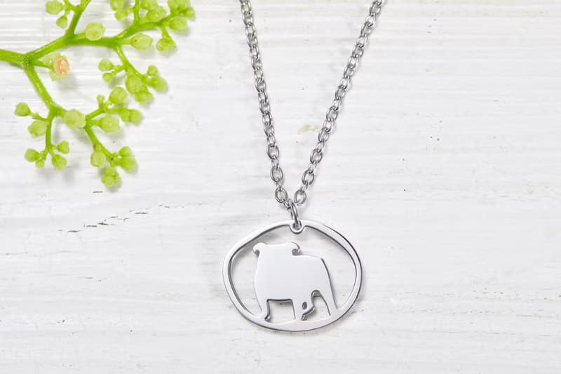 英國鬥牛犬手鍊 -狗狗小印章系列- 抗敏醫療鋼