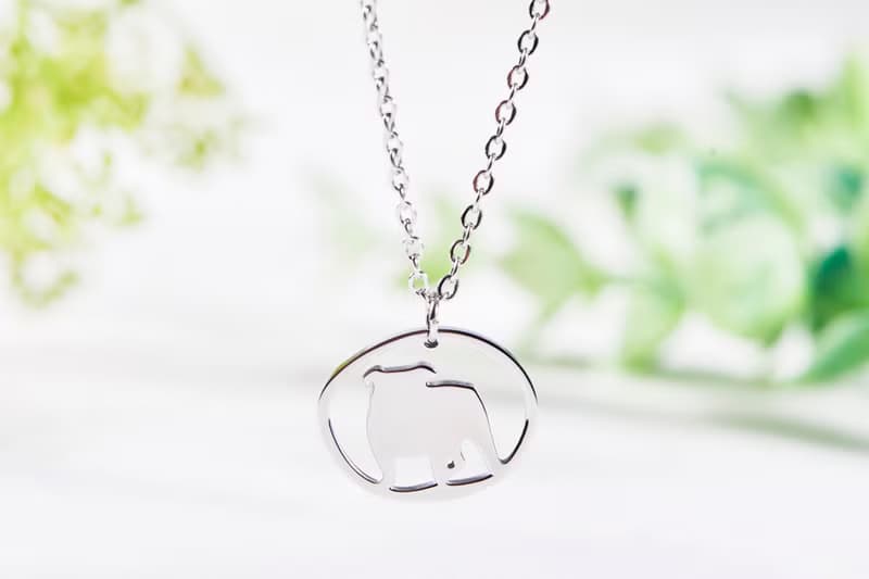 英國鬥牛犬手鍊 -狗狗小印章系列- 抗敏醫療鋼