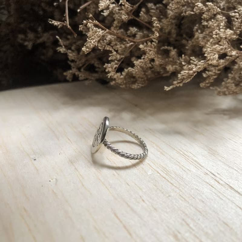 指南針戒指純銀航海婦女母親聲明禮品共濟會錨