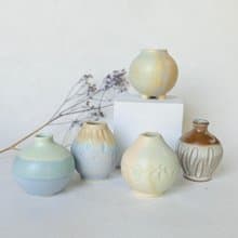 柔光莫蘭迪。迷你花瓶 手工陶瓷花器 擴香瓶 精油瓶 教師節禮物