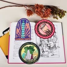 旅行台灣 行李箱防水貼紙/ 台北 珍珠奶茶 故宮翠玉白菜 3入組