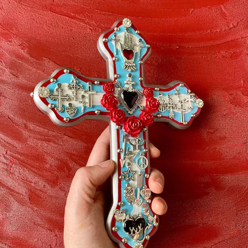 ミラグロクロス　十字架　ウォールアート　ウォールデコレーション　壁飾り