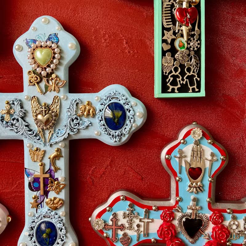 ミラグロクロス　十字架　ウォールアート　ウォールデコレーション　壁飾り