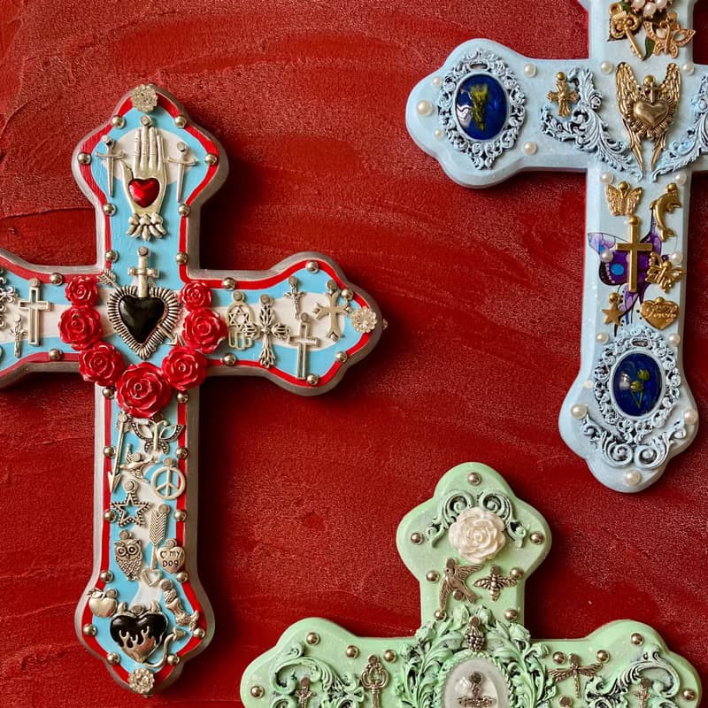 ミラグロクロス　十字架　ウォールアート　ウォールデコレーション　壁飾り