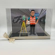 港鐵站測量師 場景 工程師公仔 港鐵小禮物 升職禮物