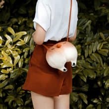 軻人手工羊毛氈柯基屁屁小包斜挎單肩手提包激萌可愛女生包小清新