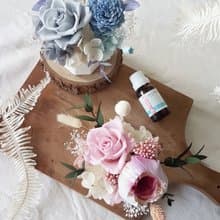【線上】波希米亞風香氛石盆花。手作材料包+教學影片