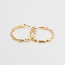Ripple Earrings M Gold