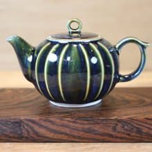 【送禮好物】耀洋 天目釉 曲紋茶壺 鶯歌陶藝名家葉敏祥作品