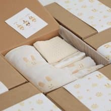 好關係 HAOKUANXI | 六重紗親膚多用途連帽毯 五合一彌月禮盒