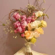 心型架構花束