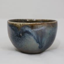柴燒墨紋金銀彩杯