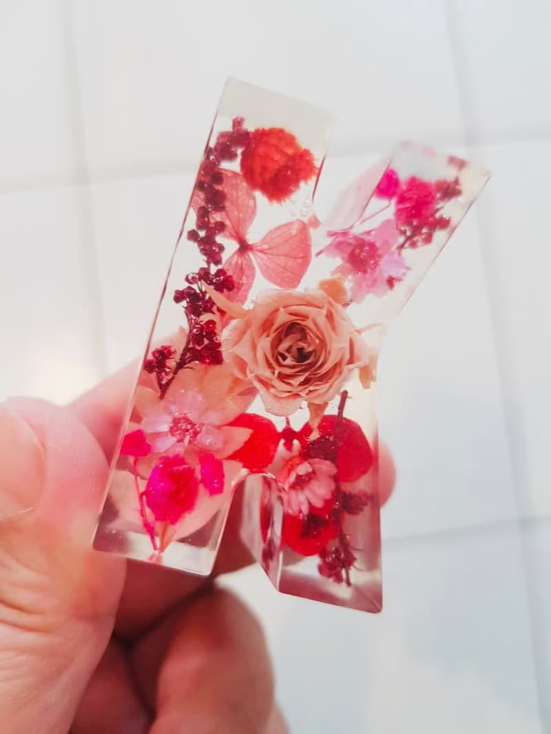 浪漫字母燈 永生花夜燈 水晶花漾燈 生日禮物 喬遷禮 情人節禮物