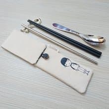 環保餐具收納袋 筷子袋 組合筷專用 雙層筷袋 囝仔