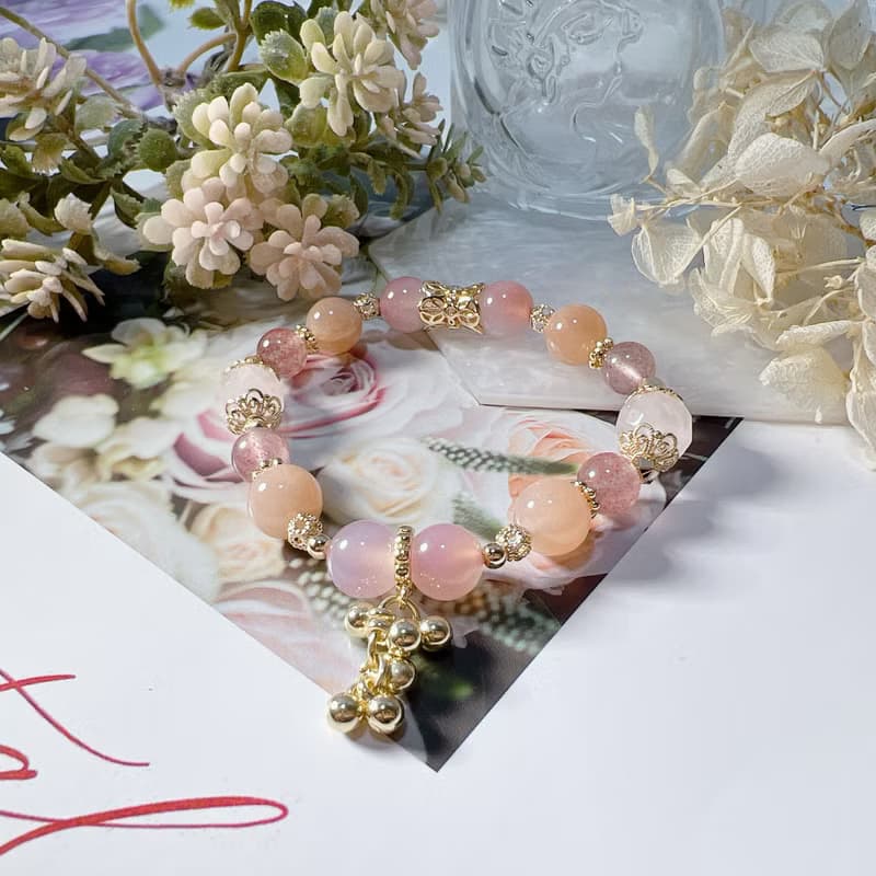 增進人緣改善人際關係 |橙月光 | 粉水晶 | 草莓晶 | 糖果瑪瑙